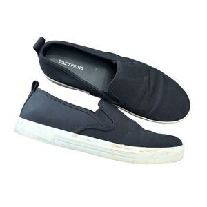 Call It Spring Women’s Black Slip-On Sneakers – Size 10